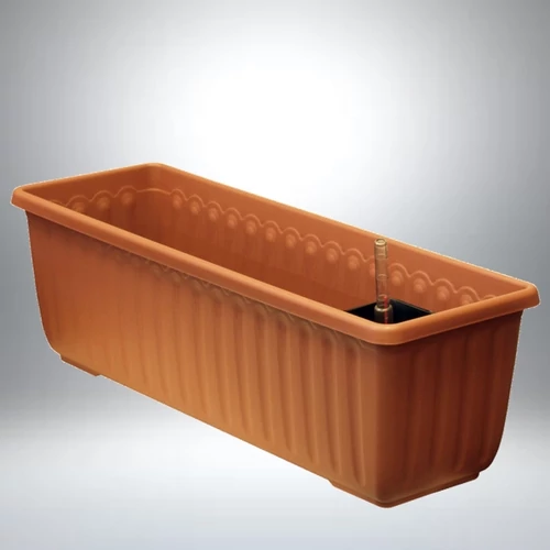 Vízkultúrás balkonláda, vízmércével 60cm